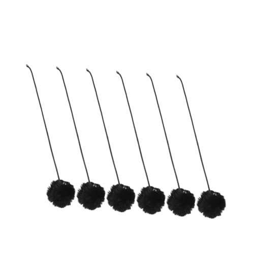 TOYANDONA 6 Stück Ersatzball Für Kratzbäume Für Katzen Ballspielzeug Für Katze Katzenspielzeug Drinnen Katzenkratzenspielzeug Katzenkratzer Postball Kratzball Für Katzen Plüsch Black TOYANDONA 6 Stück Ersatzball Für Kratzbäume Für Katzen Ballspielzeug Für Katze Katzenspielzeug Drinnen Katzenkratzenspielzeug Katzenkratzer Postball Kratzball Für Katzen Plüsch Black von TOYANDONA