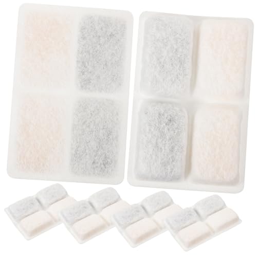 TOYANDONA 6 Stück Haustiertrinkbrunnen Ersatzfilter Aktivkohlefilter für Katzenbrunnen Wasserfilter für Haustiere Kokosnussschalenmaterial Effektive Filtration Geruchsneutral von TOYANDONA