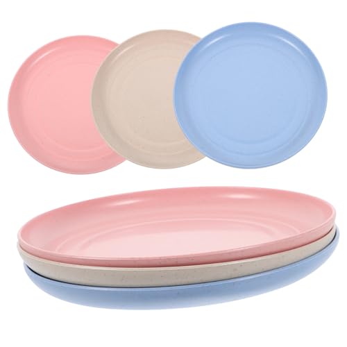 TOYANDONA 6 Stück Flacher Katzennapf Teiliges in Pastellfarben für Kätzchen und Kleine Katzen Stabiler Futternapf für Feucht und Trockenfutter Ergonomisch Stapelbar Spülmaschinenfest von TOYANDONA