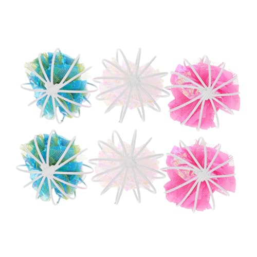 TOYANDONA 6 Stück Interaktive Crinkle Katzenspielzeuge Geräuschbälle für Katzen Bissfeste Materialien Indoor für Haustiere und Geräusche von TOYANDONA