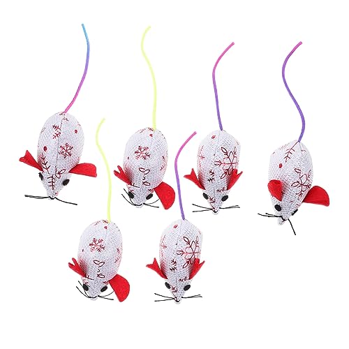 TOYANDONA 6 Stück Katzenspielzeug Katzenmaus Kätzchenspielzeug Mäuse Katzenminze Rosa Katzenkauspielzeug Haushaltskätzchenspielzeug Katzenpuzzlespielzeug Stofftier Schwarzes TOYANDONA 6 Stück Katzenspielzeug Katzenmaus Kätzchenspielzeug Mäuse Katzenminze Rosa Katzenkauspielzeug Haushaltskätzchenspielzeug Katzenpuzzlespielzeug Stofftier Schwarzes von TOYANDONA