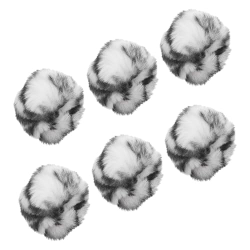 TOYANDONA 6 Stück Katzenspielzeugball interaktives katzenspielzeug Katzen katzenminze Ball Interaktiver Katzenball für den Innenbereich Kätzchen Bälle Katze kaubälle Plüsch Black TOYANDONA 6 Stück Katzenspielzeugball interaktives katzenspielzeug Katzen katzenminze Ball Interaktiver Katzenball für den Innenbereich Kätzchen Bälle Katze kaubälle Plüsch Black von TOYANDONA