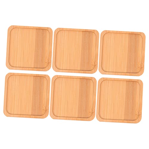 TOYANDONA 6 Stücke Blumentopf Untersetzer Pflanztopftablett Quadratische Tropfschalen für und Außenbereich und Dekorativ für Pflanzenpflege von TOYANDONA