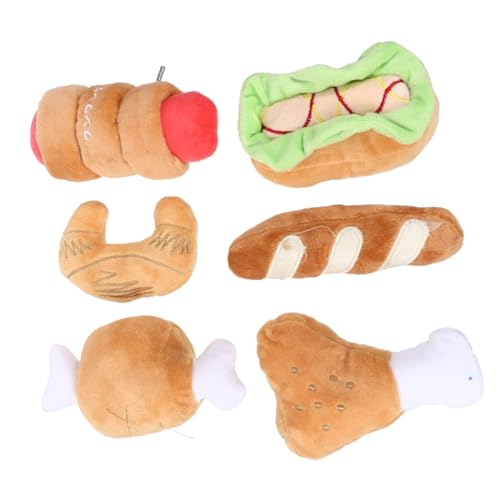 TOYANDONA 6 Stück Plüschspielzeug Für Haustiere Katzenspielzeug Zum Kauen Kauspielzeug Für Hundewelpen Zum Zahnen Gefüllter Clicker Kauspielzeug Für Haustiere Nicht Quietschend TOYANDONA 6 Stück Plüschspielzeug Für Haustiere Katzenspielzeug Zum Kauen Kauspielzeug Für Hundewelpen Zum Zahnen Gefüllter Clicker Kauspielzeug Für Haustiere Nicht Quietschend von TOYANDONA