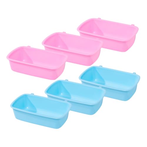TOYANDONA 6 Stück Teiliges Hamsterfutternapf Hängend für Hamster und Chinchillas Platzsparendes Design zu Reinigen Kompakte Futter und Wasserschalen TOYANDONA 6 Stück Teiliges Hamsterfutternapf Hängend für Hamster und Chinchillas Platzsparendes Design zu Reinigen Kompakte Futter und Wasserschalen von TOYANDONA