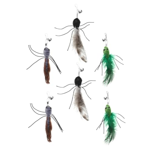 TOYANDONA 6 Stück Teiliges Katzenspielzeug Ersatzset aus Robustem Kunststoff mit Vielseitigen Designs für Kätzchen und Wohnungskatzen zur Spielerischen Beschäftigung und Abwechslung TOYANDONA 6 Stück Teiliges Katzenspielzeug Ersatzset aus Robustem Kunststoff mit Vielseitigen Designs für Kätzchen und Wohnungskatzen zur Spielerischen Beschäftigung und Abwechslung von TOYANDONA