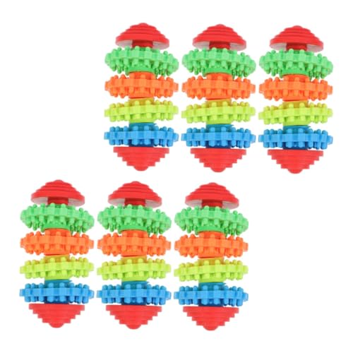TOYANDONA 6 Stück Teiliges Kauspielzeug für TPR Langlebige Drehbare Beißspielzeuge zur Zahnpflege und Geistigen für Große Mittelgroße und Kleine TOYANDONA 6 Stück Teiliges Kauspielzeug für TPR Langlebige Drehbare Beißspielzeuge zur Zahnpflege und Geistigen für Große Mittelgroße und Kleine von TOYANDONA