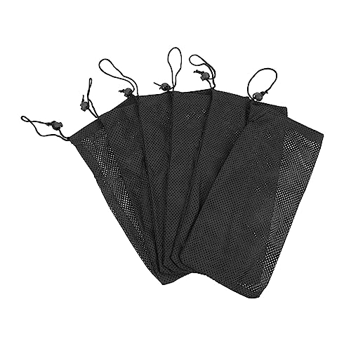 TOYANDONA 6 Stück Teiliges Mesh Filterbeutel mit Zugband für Aquarien Hochwertige Polyester Filtermaterial Taschen für Keramikringe Biokugeln und Schwarz von TOYANDONA