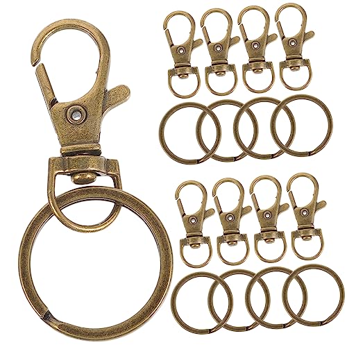 TOYANDONA 60 Stück Teiliges Metall Schlüsselringe und Karabiner aus Zinklegierung Bronzefarbener Schlüsselanhänger DIY Zubehör für Taschen Hundehalsbänder Schlüsselbund und Bastelprojekte TOYANDONA 60 Stück Teiliges Metall Schlüsselringe und Karabiner aus Zinklegierung Bronzefarbener Schlüsselanhänger DIY Zubehör für Taschen Hundehalsbänder Schlüsselbund und Bastelprojekte von TOYANDONA