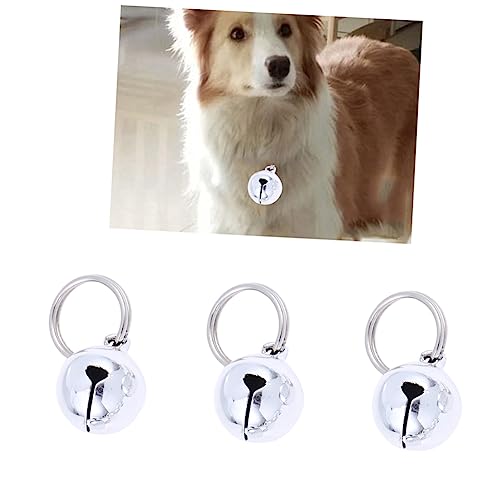TOYANDONA 6Stücke Cartoon Haustier Glöckchen Aus Kupfer Dekoration Für Hundehalsband Mit Sicherheitsverschluss Und Süßem Design Silber Für Outdoor Aktivitäten Und von TOYANDONA