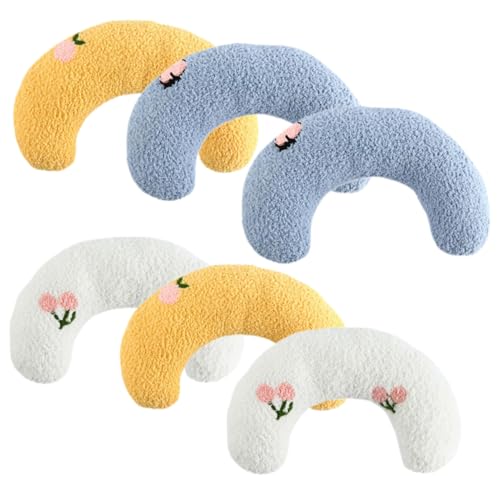 TOYANDONA 6Stücke Katzenkissen Nackenpolster Förmig Flauschige Haustierkissen für Katzen und Kätzchen Waschbar für Tiefen Schlaf und Gemütliche Ruheplätze TOYANDONA 6Stücke Katzenkissen Nackenpolster Förmig Flauschige Haustierkissen für Katzen und Kätzchen Waschbar für Tiefen Schlaf und Gemütliche Ruheplätze von TOYANDONA