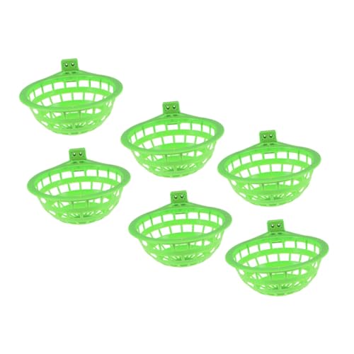 TOYANDONA 6pcs Taubennistschale Für Taubenschlüpfen Und Vogelschachtelbett Plastik Vogel Nistschalen Für Kleine Papageien Und Finken TOYANDONA 6pcs Taubennistschale Für Taubenschlüpfen Und Vogelschachtelbett Plastik Vogel Nistschalen Für Kleine Papageien Und Finken von TOYANDONA
