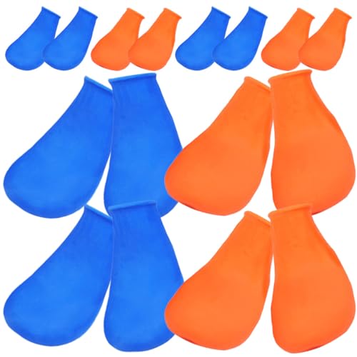 TOYANDONA 8 Stück Hundeschuhe für Kleine Hunde Teiliges wasserdichte Pfotenschutz Schuhe rutschfeste Gummistiefel für Outdoor Aktivitäten Geeignet für Park Strand und Wanderungen von TOYANDONA