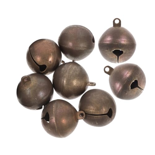 TOYANDONA 8 Stück Kupferglocken Halskette Kleine Glöckchen Zum Basteln Mini Glocken Ornament Hundehalsband Anhänger Haustierhalsband Anhänger Haustierhalsband Anhänger Vintage Kleine von TOYANDONA