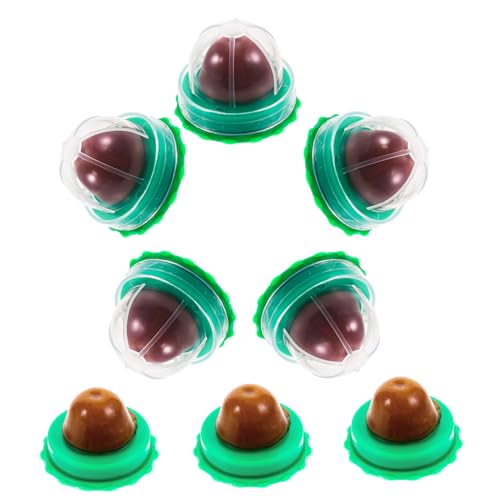 TOYANDONA 8 Stück Natürliche Katzenminze Pudding Snacks Teiliges mit Vitaminen für Katzen Welpenzahnpflege Appetitanregend und Zahnpflege Fördernd mit Hygienischer Transparenter Abdeckung von TOYANDONA