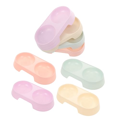 TOYANDONA 8 Stück Teiliges Katzenfutter und Wassernäpfe aus Robustem Kunststoff in Candy Farben Rutschfester Doppelnapf für Katzen Leicht zu Reinigen und Langlebig Praktischer Futterhalter TOYANDONA 8 Stück Teiliges Katzenfutter und Wassernäpfe aus Robustem Kunststoff in Candy Farben Rutschfester Doppelnapf für Katzen Leicht zu Reinigen und Langlebig Praktischer Futterhalter von TOYANDONA