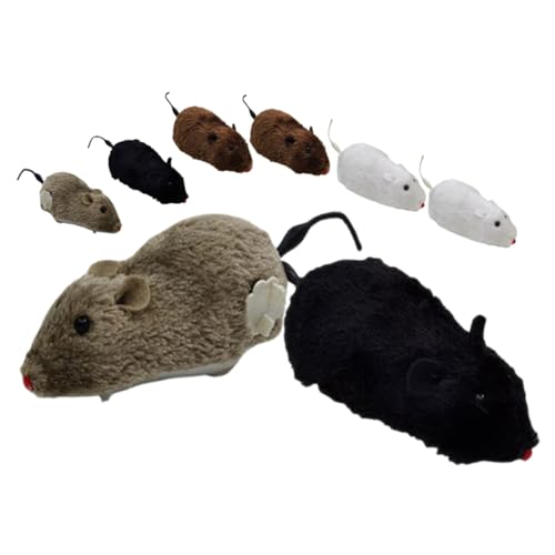 TOYANDONA 8 Stück Teiliges Katzenspielzeug Mäuse Aufziehspielzeug Bunte Plüschmäuse für Katzen und Kätzchen Fördert Bewegung und Instinkt für Aktiven Katzenalltag TOYANDONA 8 Stück Teiliges Katzenspielzeug Mäuse Aufziehspielzeug Bunte Plüschmäuse für Katzen und Kätzchen Fördert Bewegung und Instinkt für Aktiven Katzenalltag von TOYANDONA