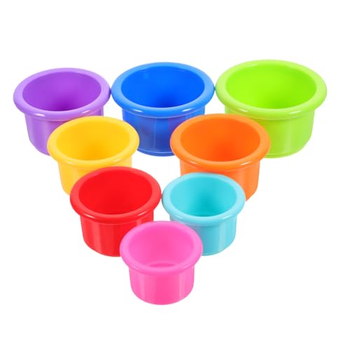 TOYANDONA 8 Stück zum Stapeln von Bechern Hasen-Stapelbecher- für Hasen Nest Hasen kaninchenspielzeuge Hasen-Futterbecher Stapelbecher für Hasen Wiederverwendbar von TOYANDONA