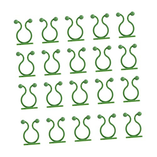TOYANDONA 80 Stück Pollenhalter Anlage Kletterpflanzenwandstütze Stütze Für Kletterpflanzen Pflanzenclips Pflanzenstützen Für Den Garten Rebe Pflanze Kletterwand Fixierer Haken Plastik Grün von TOYANDONA