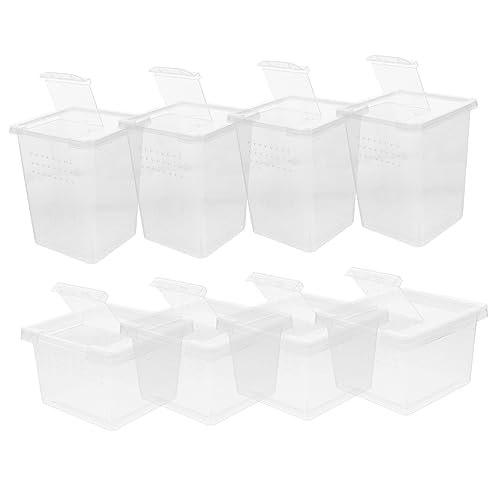 TOYANDONA 8Stücke Multifunktionale Teilig Spinnen Fütterungsbox für Reptilien Transparentes Terrarium mit Belüftung und Komfortablem für Haustiere für Außenbereich TOYANDONA 8Stücke Multifunktionale Teilig Spinnen Fütterungsbox für Reptilien Transparentes Terrarium mit Belüftung und Komfortablem für Haustiere für Außenbereich von TOYANDONA
