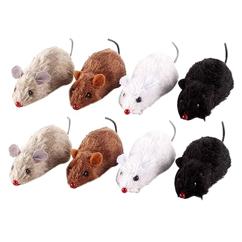 TOYANDONA 8Stücke Plüsch Mäuse für Katzen mit Interaktive Haustier Spielzeuge und Training Zufällige Farben für Katzenliebhaber TOYANDONA 8Stücke Plüsch Mäuse für Katzen mit Interaktive Haustier Spielzeuge und Training Zufällige Farben für Katzenliebhaber von TOYANDONA
