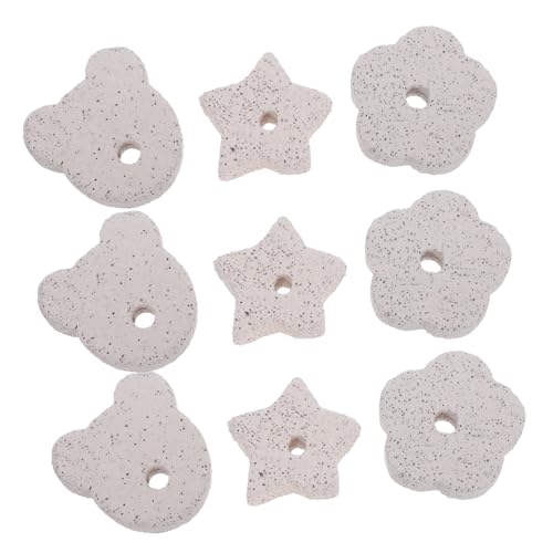 TOYANDONA 9Stücke Kauspielzeug aus Mineralien für Kleine Haustiere Zahnschleifer für Hamster Kaninchen und Papageien Unregelmäßige Formen Helles Design von TOYANDONA