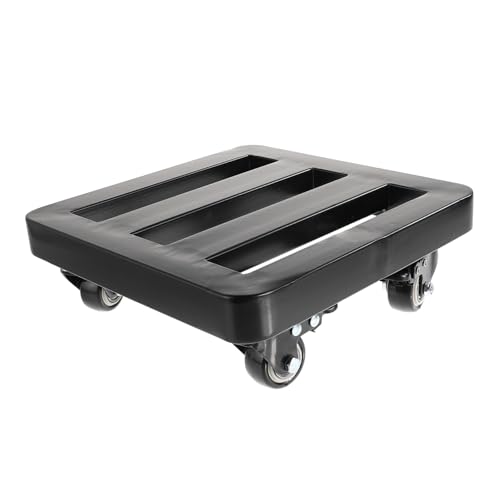 TOYANDONA Anti-Bumping-tablettbasis Zimmerpflanze Pflanzenwagen Schwer Außenanlage Pflanzentöpfe Im Freien Eingetopft Pflanzgefäß-pflanzenständer Mit Rad Außenpflanzen Groß Eisen Schwarz von TOYANDONA