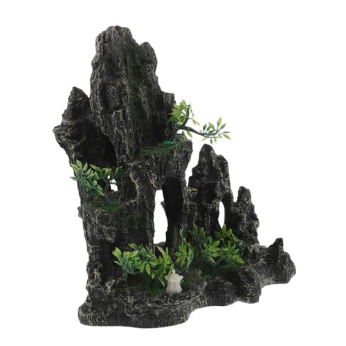 TOYANDONA Aquarium Deko Resin Felsen Fisch Versteck Höhle Betta Versteck Reptilien Höhle für Aquarien für Garnelen und Fische TOYANDONA Aquarium Deko Resin Felsen Fisch Versteck Höhle Betta Versteck Reptilien Höhle für Aquarien für Garnelen und Fische von TOYANDONA