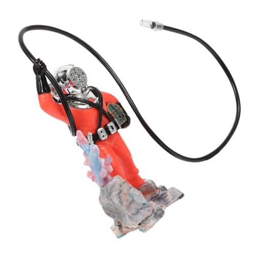 TOYANDONA Aquarium Deko Taucher mit Flexiblem Schlauch Interaktive Sprudler-Dekoration für Lebendige Fischbecken Naturnahe Figur für Aquarium Vielseitig als Fischbehälter Wohnaccessoire Rot TOYANDONA Aquarium Deko Taucher mit Flexiblem Schlauch Interaktive Sprudler-Dekoration für Lebendige Fischbecken Naturnahe Figur für Aquarium Vielseitig als Fischbehälter Wohnaccessoire Rot von TOYANDONA
