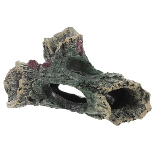 TOYANDONA Aquarium Dekoration Fels Höhle Versteck für Garnelen Betta Kleine Fische Naturnahe Aquarium Zubehör Kompaktes Versteck für Süßwasser Aquarien von TOYANDONA