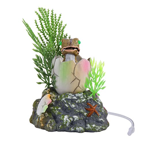 TOYANDONA Aquarium Dekoration Hiding Ornament für Fischbecken Sauerstoffpumpe Kompatibel Design für Ansprechende Aquarienlandschaft für Fische und Reptilien von TOYANDONA