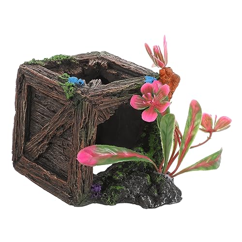 TOYANDONA Aquarium Dekoration Langlebige Harz Aquariumhöhle Für Fische Und Garnelen Zu Reinigende Versteckmöglichkeiten Für Aquarium Oder Terrarium von TOYANDONA