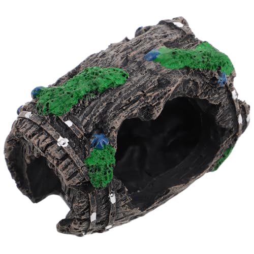 TOYANDONA Aquarium Dekoration Reptilien Versteck Kleine Fischtanks Dekorative Wasserpflanzen Reptil Versteck Unterwasser Dekoration Garnelen verstecken Dekorationen für Aquarien Harz von TOYANDONA
