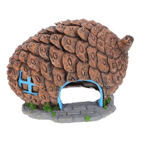 TOYANDONA Aquarium Fischversteck aus Langlebigem Material Kleines Shrimp Hideout Sicherer Unterschlupf für Garnelen und Fische Installieren Pinecone Höhle als Dekoratives Aquarienzubehör von TOYANDONA