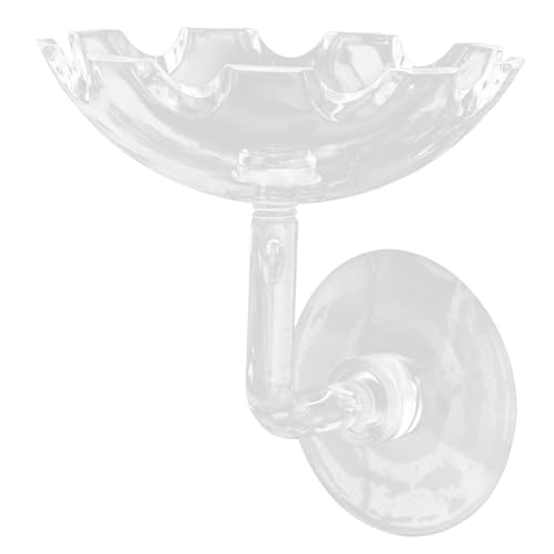 TOYANDONA Aquarium Futternapf für Garnelen Hochtransparente Futterplatte mit Saugnapf für Süß und Salzwasseraquarien Einfache Handhabung Platzsparendes Design für Fütterung von Garnelen von TOYANDONA