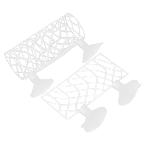 TOYANDONA Aquarium Tunnel Dekoration Betta Fisch Höhle Abs Material Einfach Installation Multifunktionales Versteck und Ruhestätte für Garnelen und Kleine Fische Weiß von TOYANDONA