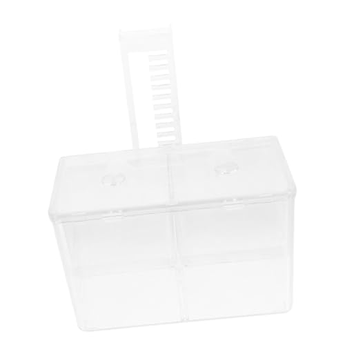 TOYANDONA Aquarium Zuchtbox aus Robustem Pe mit Saugnapf und Haken Transparentes Aufzuchtbecken für Betta und Tropische Fische Praktische Isolationsbox zur Jungfischaufzucht Leicht und von TOYANDONA