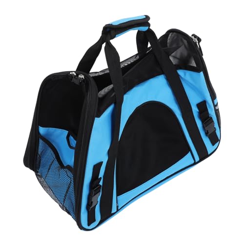 TOYANDONA Atmungsaktive Blaue Haustier Tragetasche mit Polster Große Transporttasche für Hunde und Katzen Langlebig und Bequem für Outdoor und Reisen mit Sicherem Robustem Material und von TOYANDONA