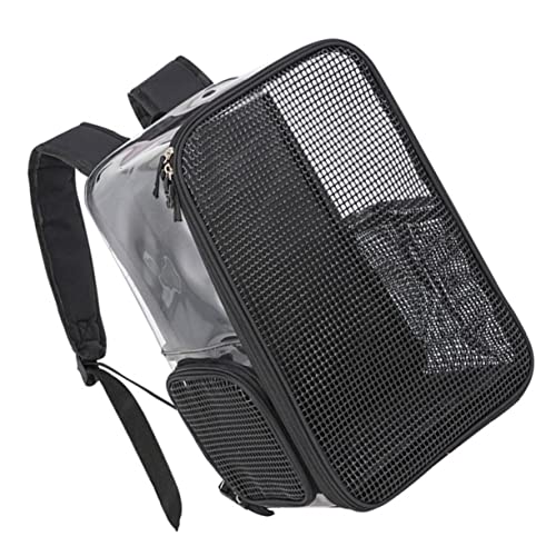 TOYANDONA Atmungsaktiver Transparenter Katzen Rucksack Bequeme Tragetasche für Haustiere für Reisen und Outdoor Aktivitäten mit Hoher Tragfähigkeit und Pflegeleichtem Material TOYANDONA Atmungsaktiver Transparenter Katzen Rucksack Bequeme Tragetasche für Haustiere für Reisen und Outdoor Aktivitäten mit Hoher Tragfähigkeit und Pflegeleichtem Material von TOYANDONA