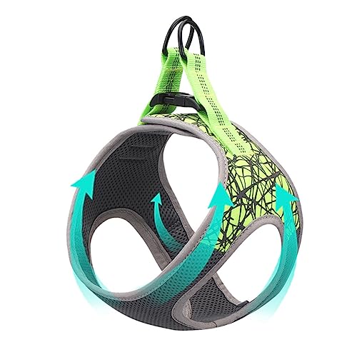 TOYANDONA Atmungsaktives Hundegeschirr Brustgeschirr mit Reflektierenden Streifen Gepolstert Leichtes Weste Design Strapazierfähig und Komfortabel für Mittlere Hunde Geeignet TOYANDONA Atmungsaktives Hundegeschirr Brustgeschirr mit Reflektierenden Streifen Gepolstert Leichtes Weste Design Strapazierfähig und Komfortabel für Mittlere Hunde Geeignet von TOYANDONA