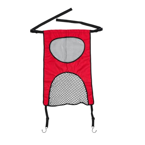 TOYANDONA Auto Rücksitz Autorücksitz Haustier Kratzen Rücksitzbezüge Kinderwagen Auto Barriere Auto -netznetz Rücksitzbarriere des Fahrzeugs Hundebarriere Für Auto Rot Nylon von TOYANDONA