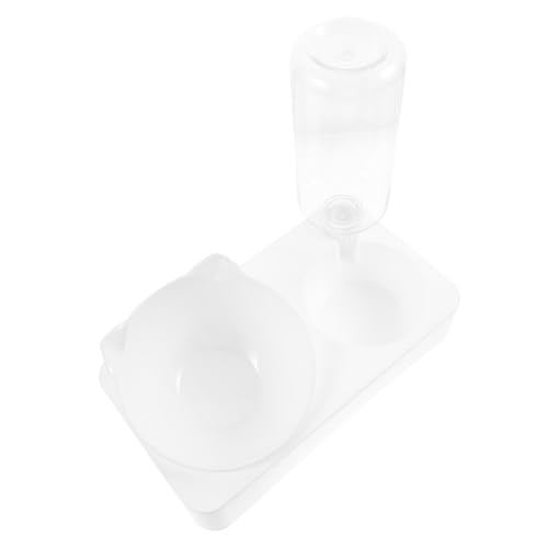 TOYANDONA Automatischer Haustier Trinkbrunnen Kunststoff Wasserspender mit Kippnapf Langlebig Sicher für Katzen und Hunde Transparentes Design Leicht zu Reinigen für Zuhause und Unterwegs von TOYANDONA