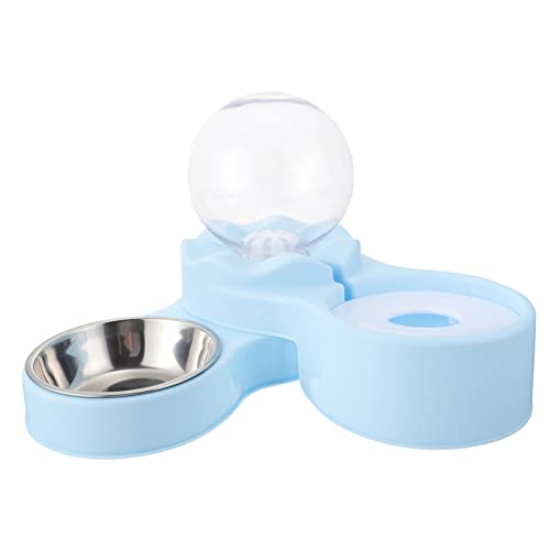 TOYANDONA Automatischer Katzenwasserspender mit Edelstahlnapf Rutschfestes Design Leicht zu Reinigen Geeignet für Kleine Katzen und Kleine Haustiere Langlebiger Sicherer Trink und von TOYANDONA