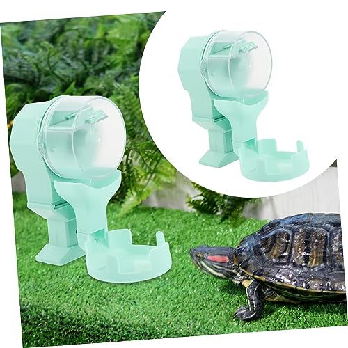 TOYANDONA Automatischer Reptilien Futterautomat Kapazität Kunststoff Futter und Wassernapf mit Rutschfestem Boden für Schildkröten und Reptilien Geeignet von TOYANDONA