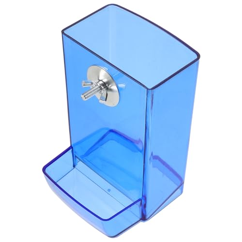 TOYANDONA Automatischer Transparenter Vogelkäfig Futterspender aus Robustem Geeignet für Papageien Wellensittiche und Nymphensittiche Automatische Futterstation mit Moderater Kapazität von TOYANDONA