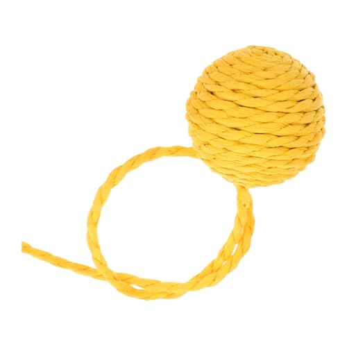 TOYANDONA Ballspielzeug für Kätzchen bunt natürlich Ballspielzeug für Katzen Katzenspielzeug für Wohnungskatzen Seile Spielzeugbälle für Katzen Kratzball für Katzen Katzenzubehör Papier Gelb TOYANDONA Ballspielzeug für Kätzchen bunt natürlich Ballspielzeug für Katzen Katzenspielzeug für Wohnungskatzen Seile Spielzeugbälle für Katzen Kratzball für Katzen Katzenzubehör Papier Gelb von TOYANDONA