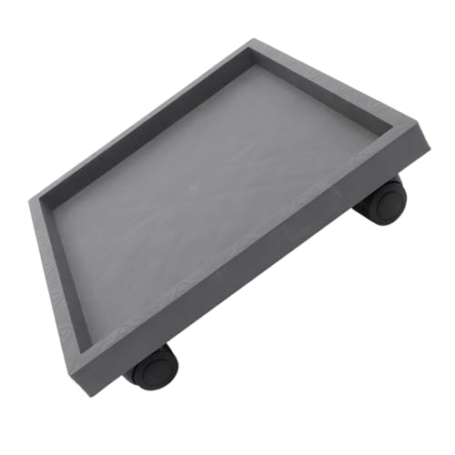 TOYANDONA Basis Für Blumentöpfe Drinnen Blumenknopfschale Mit Rädern Untersetzer Für Pflanzgefäße Auf Rädern Zauberer Innenpflanzen Stehen Mit Rädern Stand Pflanzenständer Harzrohstoff Grey von TOYANDONA