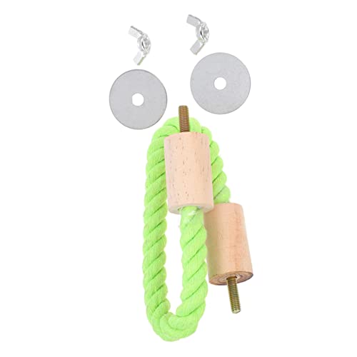 TOYANDONA Baumwollseil Papageien Sitzstange Vogelkäfig Zubehör Langlebiger Bissfester Kletter und Ruheplatz für Sittiche Wellensittiche und Kleine Vögel von TOYANDONA