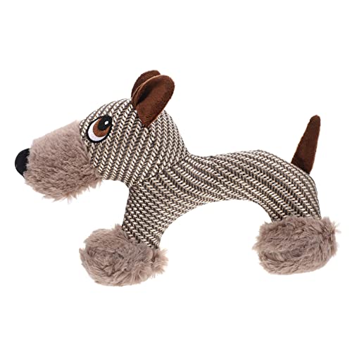 TOYANDONA Beißspielzeug quietschendes Plüsch-Hundespielzeug Plüschhund Stofftier Haustier Welpenplüschspielzeug Kauen Zahnen Kauspielzeug für Hunde zum Schleifen von Hunden Khaki TOYANDONA Beißspielzeug quietschendes Plüsch-Hundespielzeug Plüschhund Stofftier Haustier Welpenplüschspielzeug Kauen Zahnen Kauspielzeug für Hunde zum Schleifen von Hunden Khaki von TOYANDONA