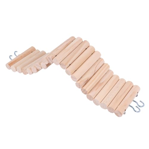 TOYANDONA Biegsame Holzleiter für Hamster und Vögel Klappbares Kletterspielzeug mit Haken Fördert Gleichgewicht und Bewegung Kleiner Haustiere Wie Mäuse und Ratten TOYANDONA Biegsame Holzleiter für Hamster und Vögel Klappbares Kletterspielzeug mit Haken Fördert Gleichgewicht und Bewegung Kleiner Haustiere Wie Mäuse und Ratten von TOYANDONA